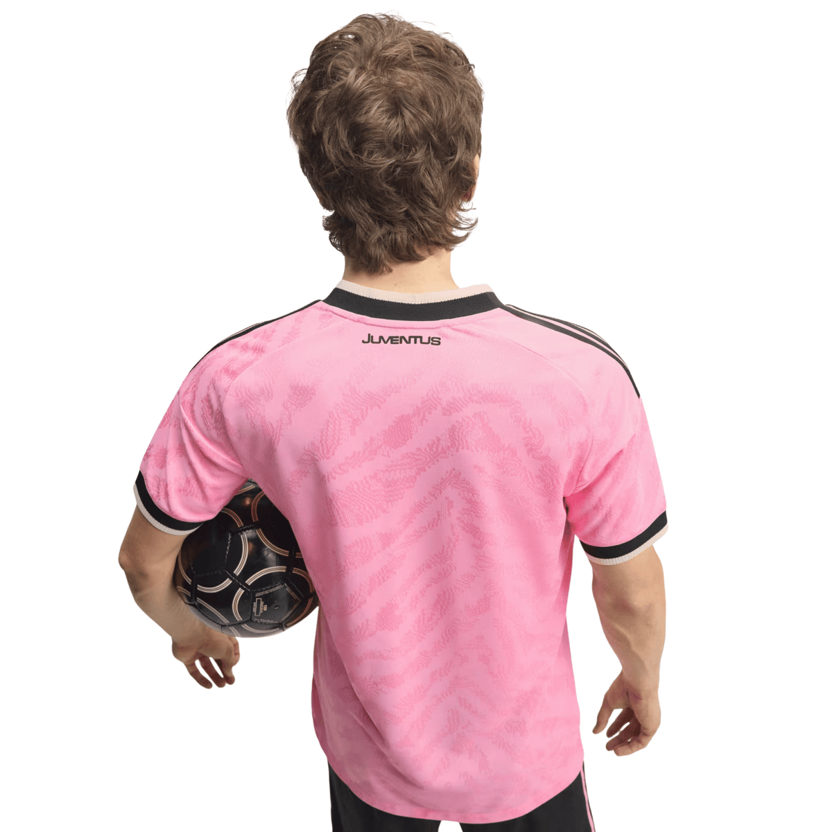 adidas Mens Juventus Authentic Away Jersey 26/27 (Pink/Black) | SoccerWearhouse