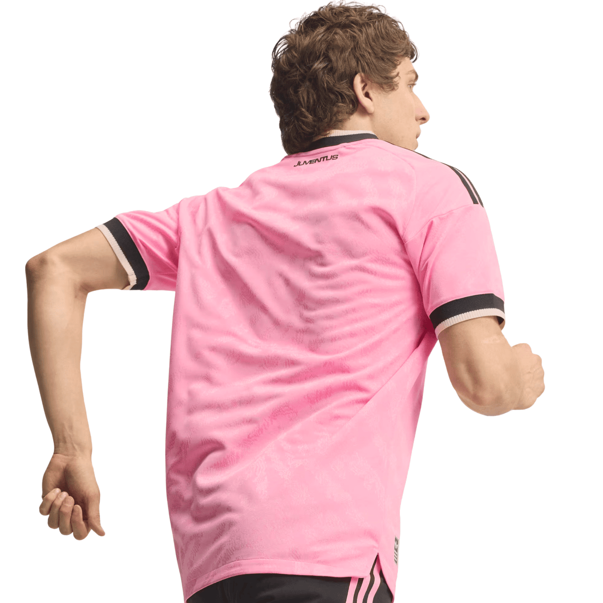 adidas Mens Juventus Authentic Away Jersey 26/27 (Pink/Black) | SoccerWearhouse
