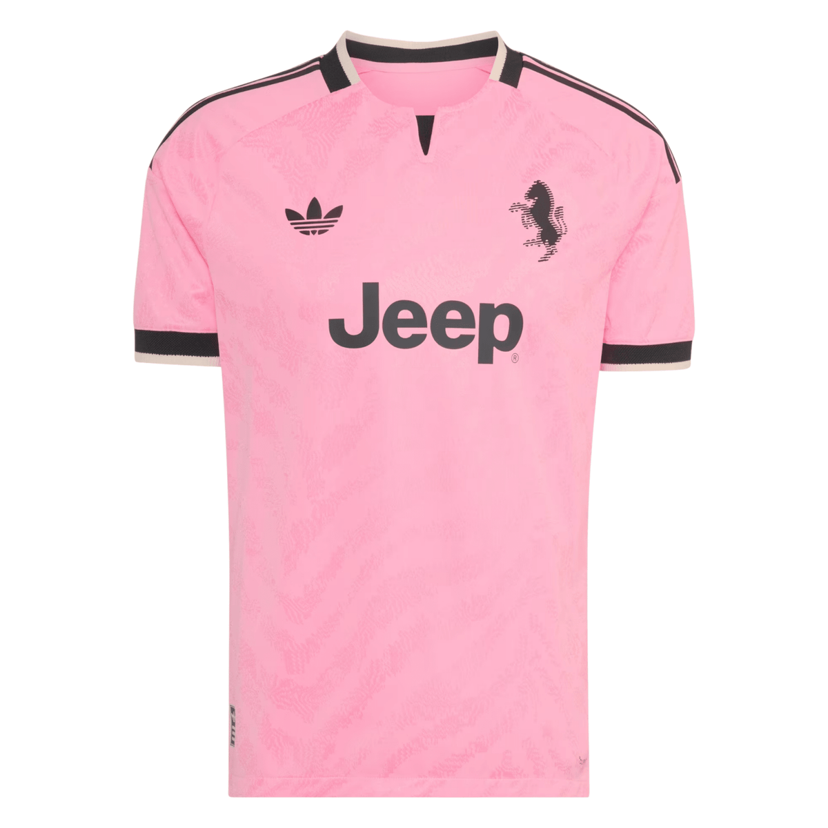 adidas Mens Juventus Authentic Away Jersey 26/27 (Pink/Black) | SoccerWearhouse