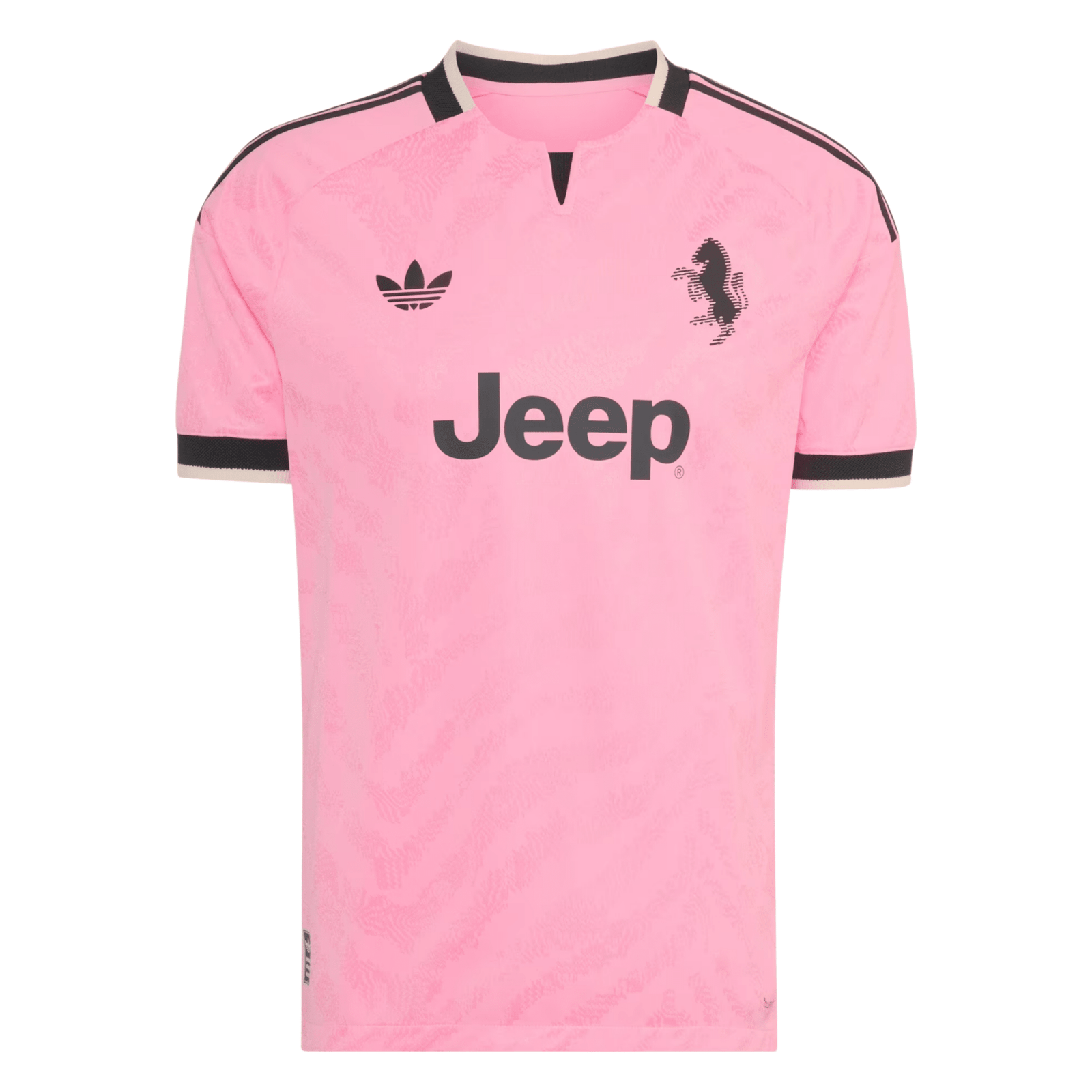 adidas Mens Juventus Authentic Away Jersey 26/27 (Pink/Black) | SoccerWearhouse