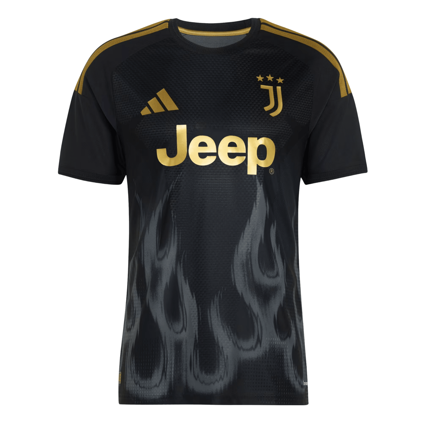 adidas Mens Juventus Authentic Third Jersey 26/27 (Black/Gold) | SoccerWearhouse