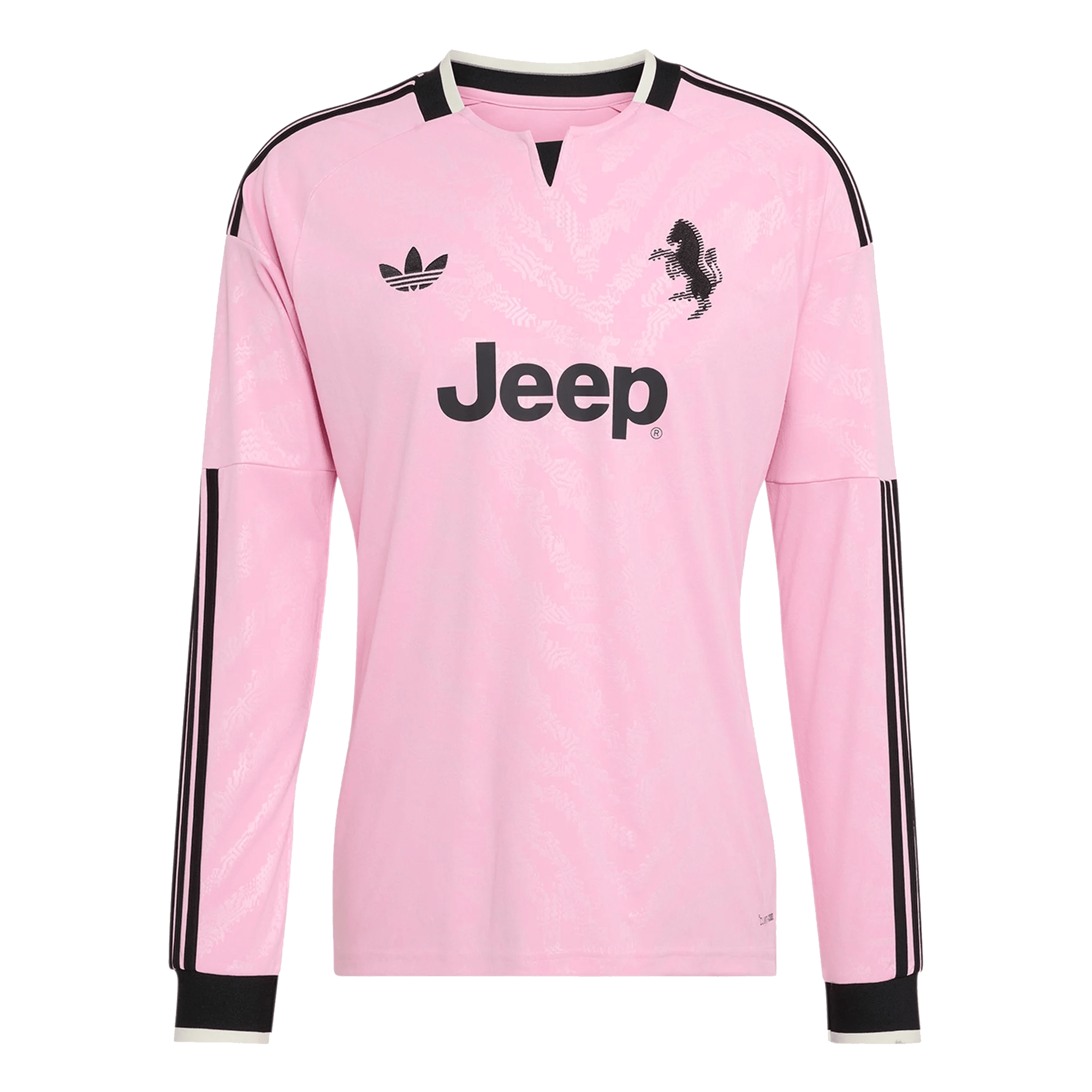 adidas Mens Juventus Long Sleeve Away Jersey 26/27 (Pink)