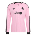 adidas Mens Juventus Long Sleeve Away Jersey 26/27 (Pink)