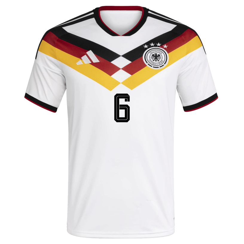 adidas Men's Kimmich Germany Home World Cup Jersey 2026 (White/Black) | SoccerWearhouse