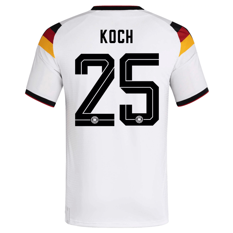 adidas Men's Koch Germany Authentic Home World Cup Jersey 2026 (White/Black) | SoccerWearhouse