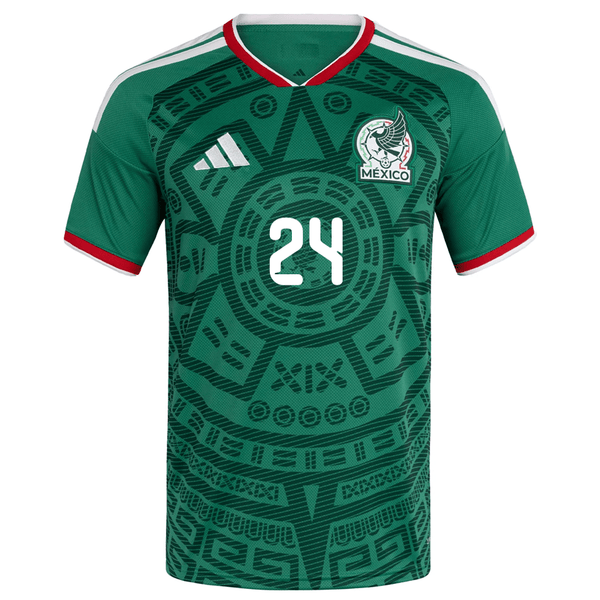 adidas Men's L. Chavez Mexico Home 2026 World Cup Jersey (Bold Green)
