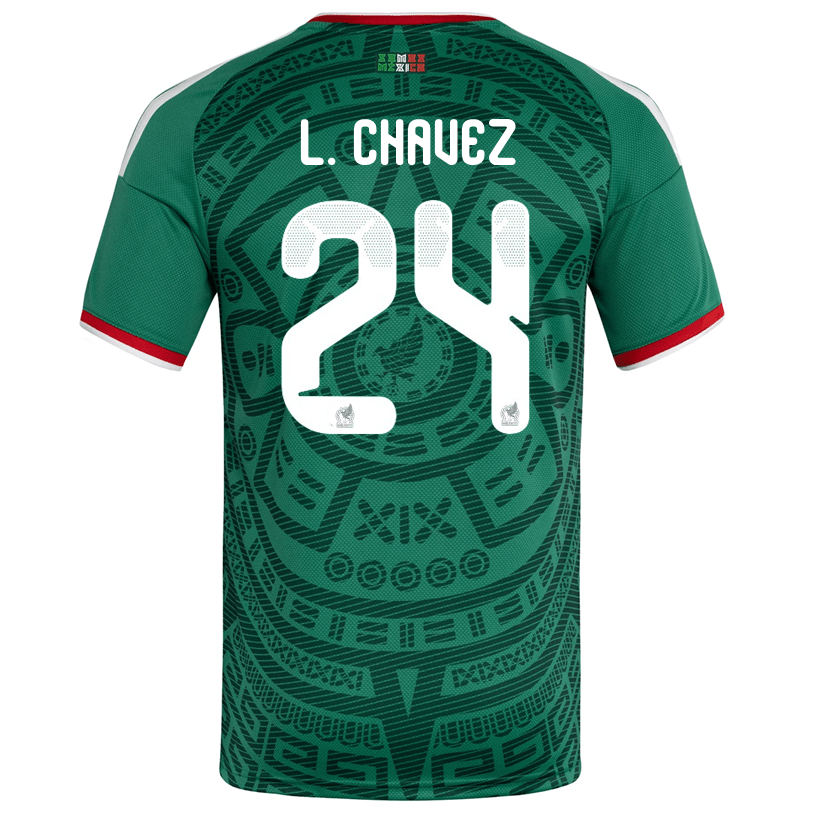 adidas Men's L. Chavez Mexico Home 2026 World Cup Jersey (Bold Green) | SoccerWearhouse