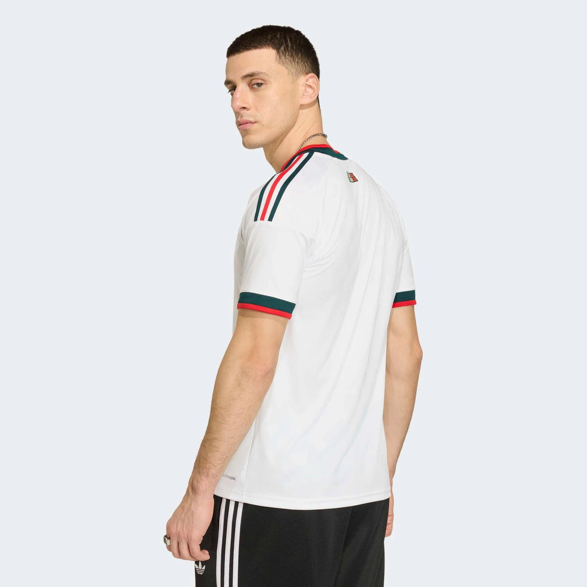 adidas Men's Lainez Mexico 2026 Away Stadium Jersey (White) | SoccerWearhouse