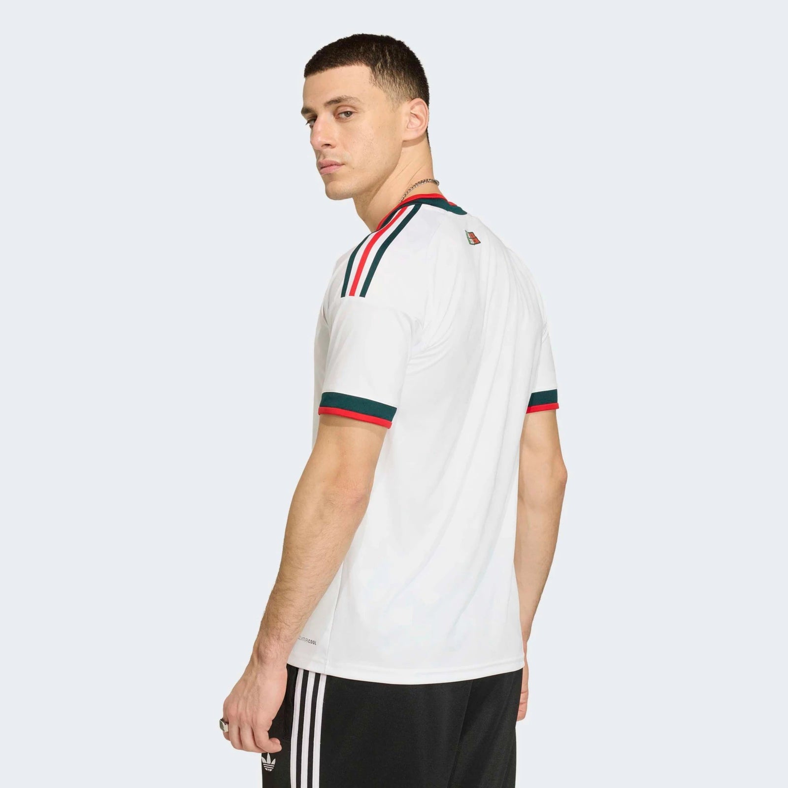 adidas Men's Lainez Mexico 2026 Away Stadium Jersey (White) | SoccerWearhouse