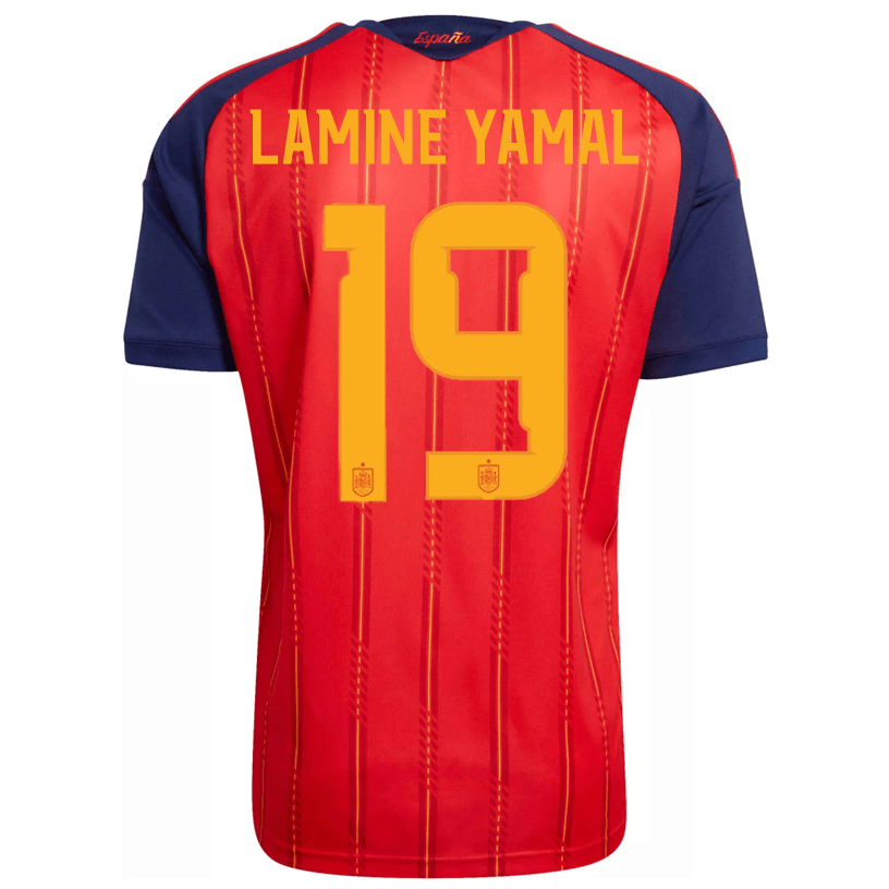 adidas Men's Lamine Yamal Spain World Cup Home Jersey 2026 (Vivid Red) | SoccerWearhouse