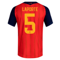 adidas Men's Laporte  Spain Authentic World Cup Home Jersey 2026 (Vivid Red)