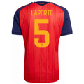 adidas Men's Laporte Spain World Cup Home Jersey 2026 (Vivid Red)