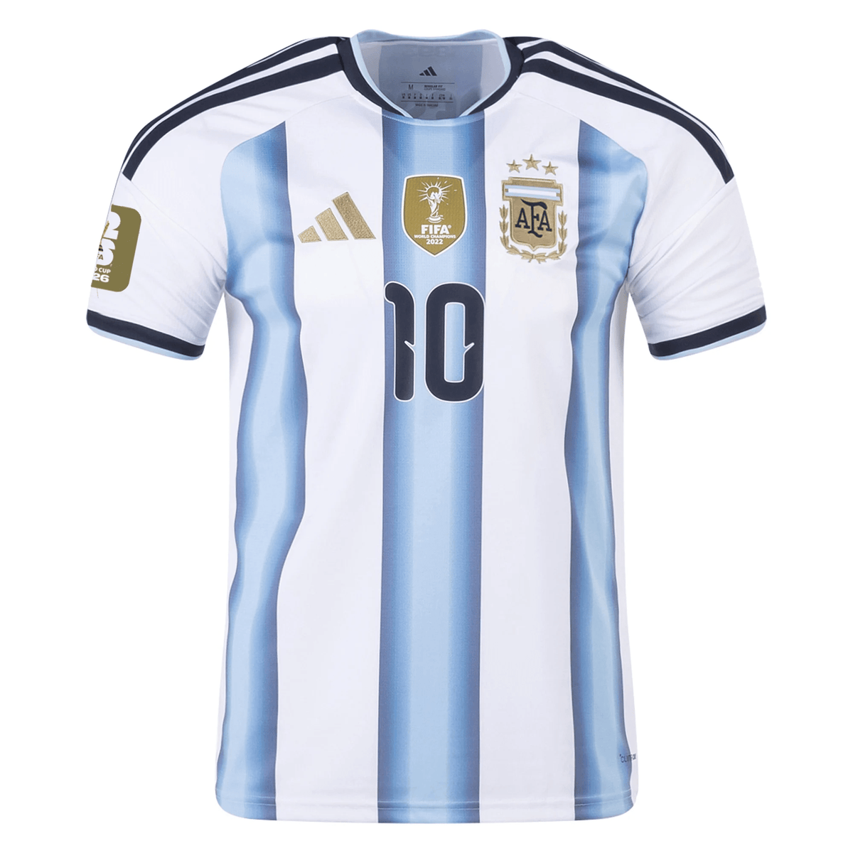 adidas Men's Lionel Messi Argentina 2026 Home World Cup 2026 Jersey w/ FIFA World Cup 26™ Patch (White/Icey Light Blue) | SoccerWearhouse