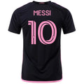 adidas Men's Lionel Messi Inter Miami Away Jersey 23/24 (Black/True Pink)