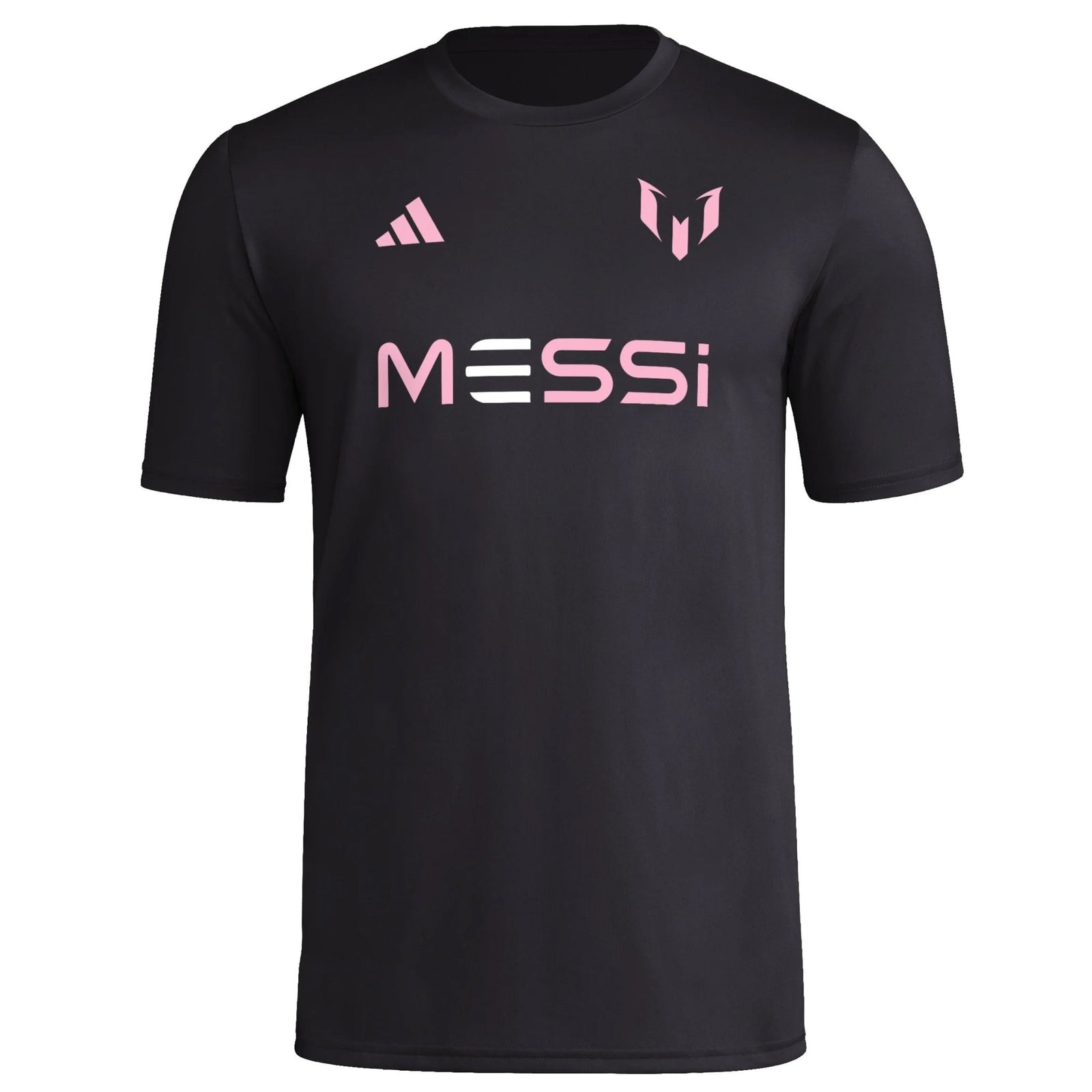 adidas Mens Lionel Messi Miami Wordmark Jersey Top (Black) | SoccerWearhouse