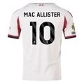adidas Men's Liverpool Alexis Mac Allister Away Jersey w/ EPL Champions Patch 25/26 (Wonder White)