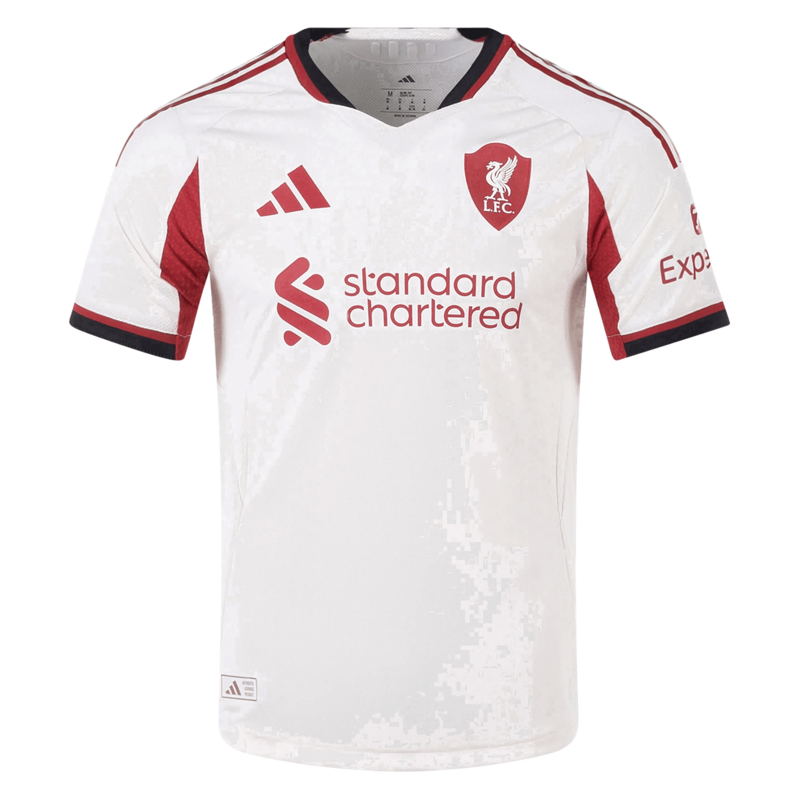 adidas Men's Liverpool Authentic Away Jersey 25/26 (Wonder White) | SoccerWearhouse