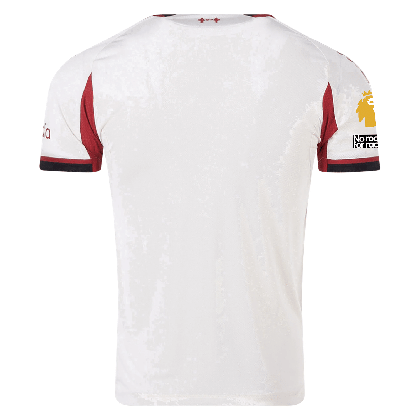 adidas Men's Liverpool Authentic Away Jersey w/ EPL + No Room For Racism Patches 25/26 (Wonder White) | SoccerWearhouse