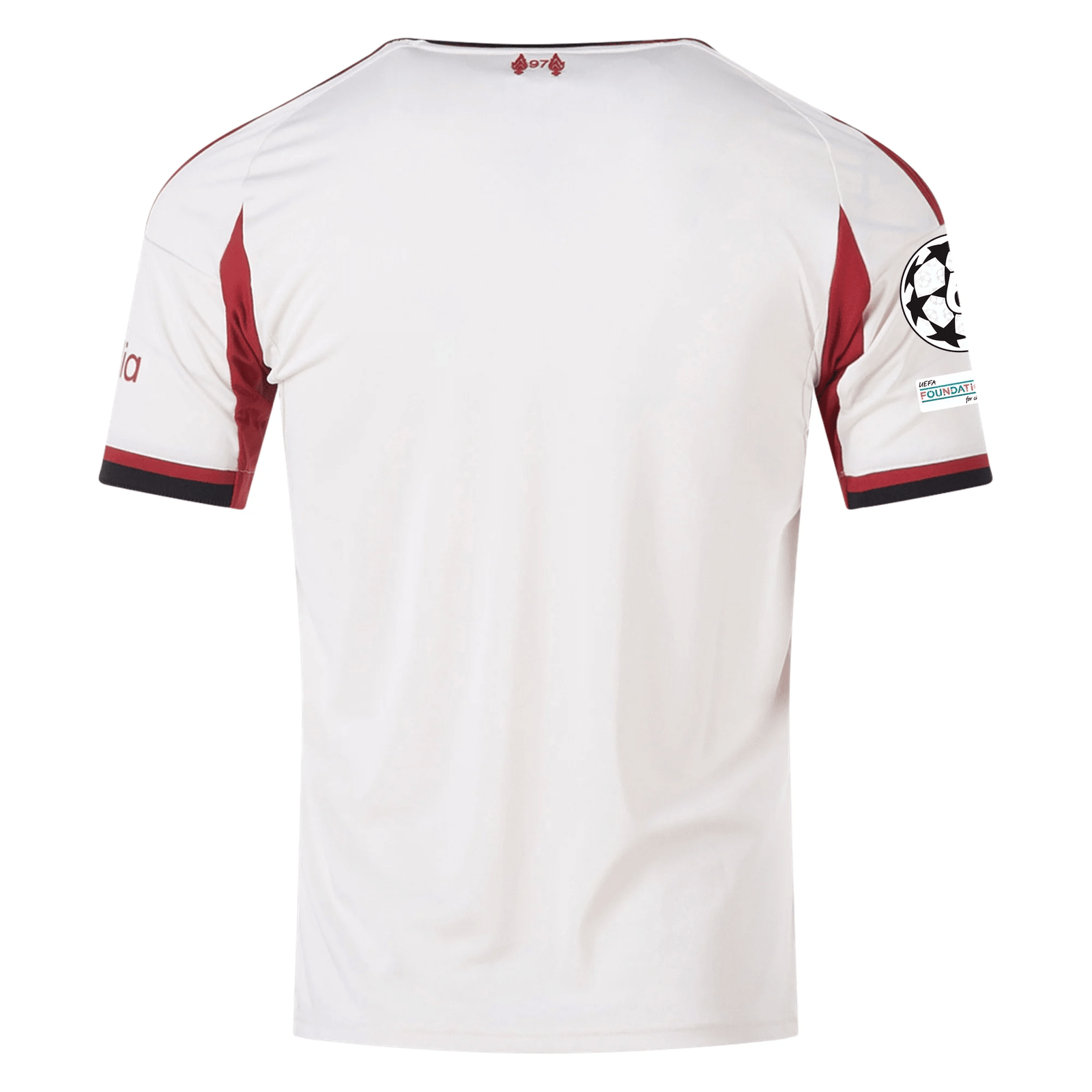 adidas Men's Liverpool Connor Bradley Away Jersey w/ Champions League Patches 25/26 (Wonder White) | SoccerWearhouse