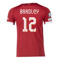 adidas Men's Liverpool FC Authentic Brodley Home Jersey 25/26 w/ Champions League  Patches (Strawberry Red)