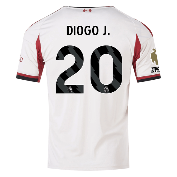 adidas Men's Liverpool Diogo Jota Away Jersey w/ EPL Champions Patch 2