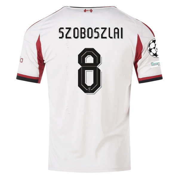 adidas Men's Liverpool Dominik Szoboszlai Away Jersey w/ Champions Lea
