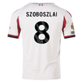 adidas Men's Liverpool Dominik Szoboszlai Away Jersey w/ EPL Champions Patch 25/26 (Wonder White)