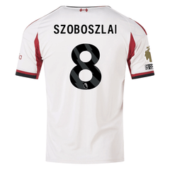 adidas Men's Liverpool Dominik Szoboszlai Away Jersey w/ EPL Champions