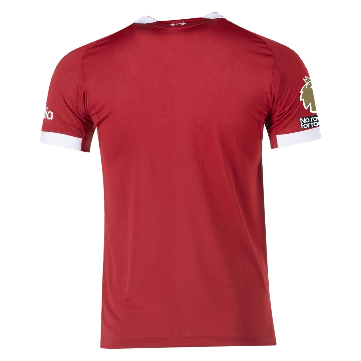 adidas Men's Liverpool FC Authentic Home Jersey 25/26 w/ EPL + NRFR Patches (Strawberry Red) | SoccerWearhouse