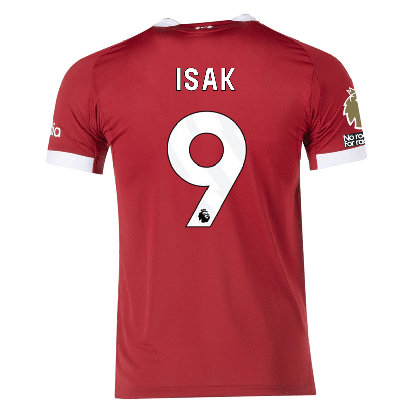 adidas Men's Liverpool FC Authentic Isak Home Jersey 25/26 w/ EPL + NRFR Patches (Strawberry Red) | SoccerWearhouse