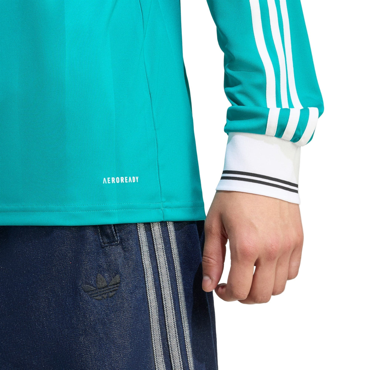 adidas Men's Liverpool FC Long Sleeve 25/26 Third Jersey (Sea Green) | SoccerWearhouse