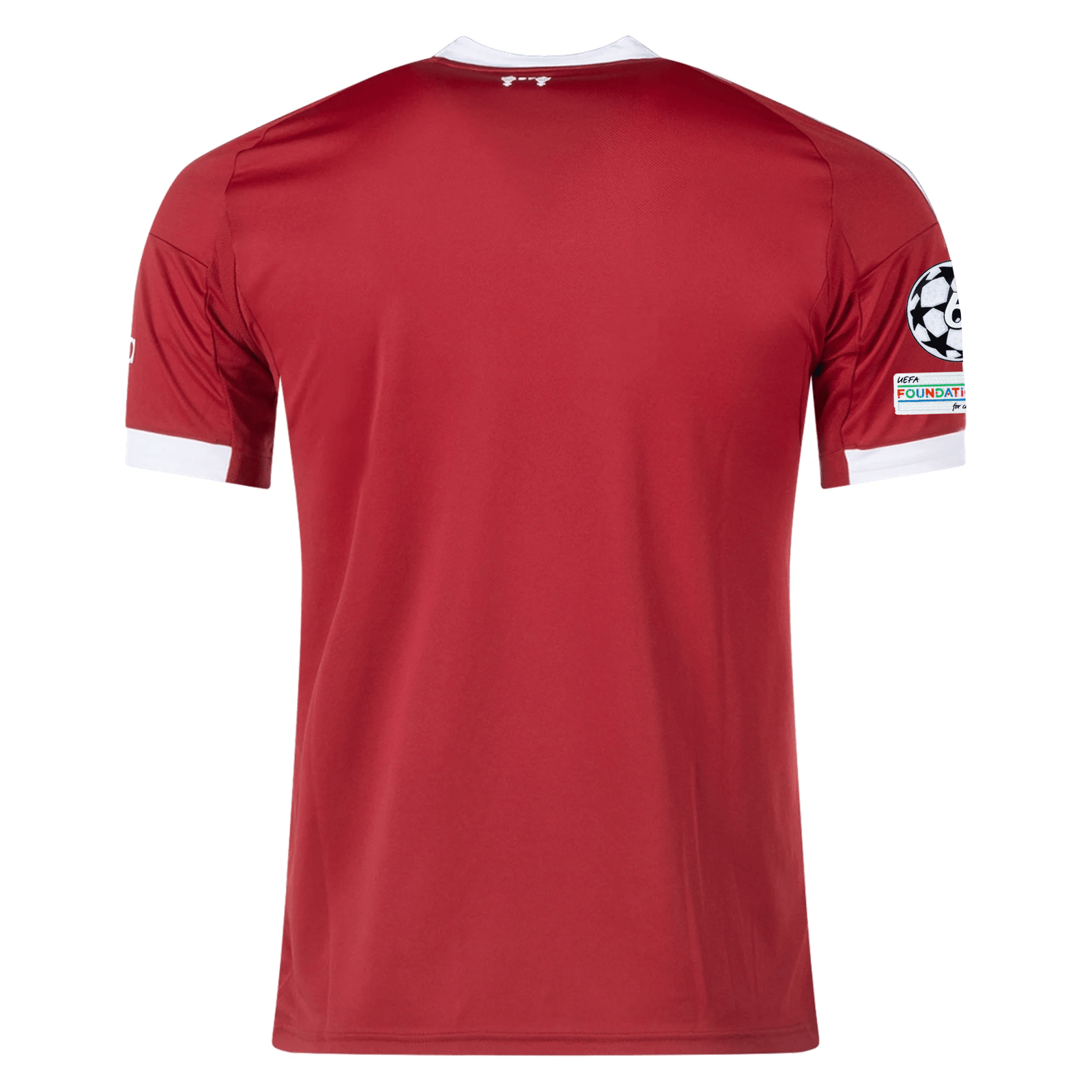 adidas Men's Liverpool Leoni Home Jersey 25/26 w/ Champions League Patches (Strawberry Red) | SoccerWearhouse