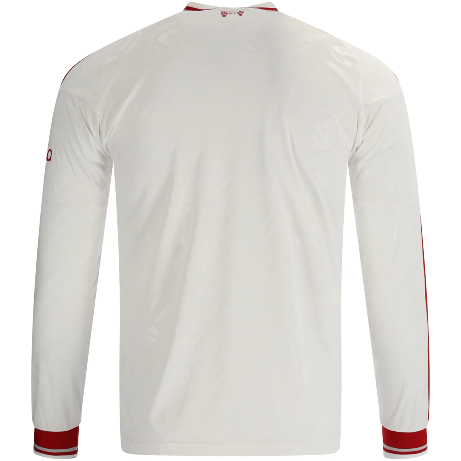 adidas Mens Liverpool Long Sleeve Away Jersey 26/27 (White/Red) | SoccerWearhouse