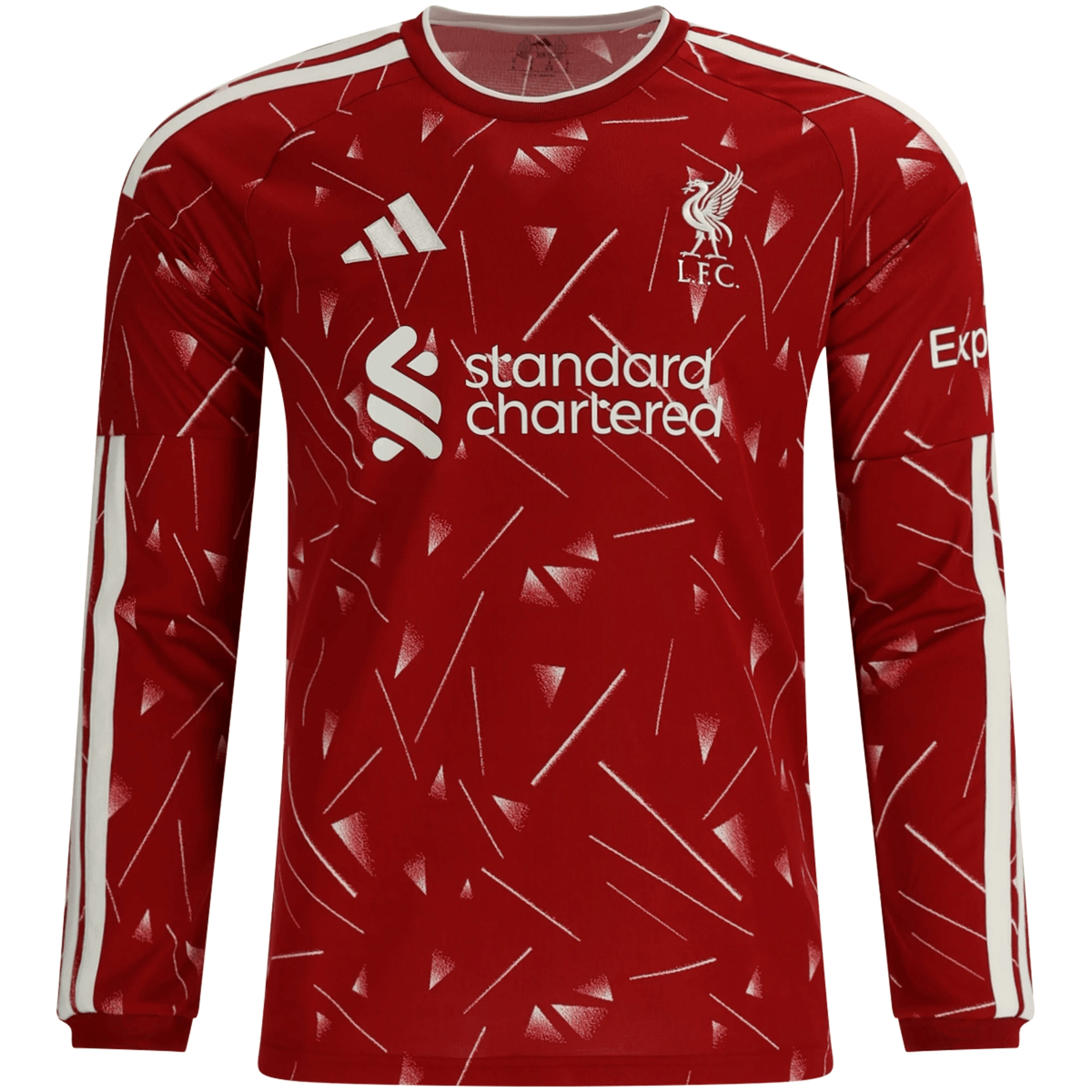 adidas Mens Liverpool Long Sleeve Home Jersey 26/27 (Red) | SoccerWearhouse