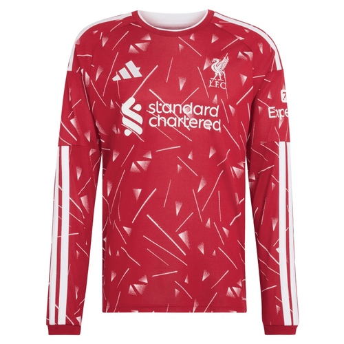 adidas Mens Liverpool Long Sleeve Home Jersey 26/27 (Red) - M