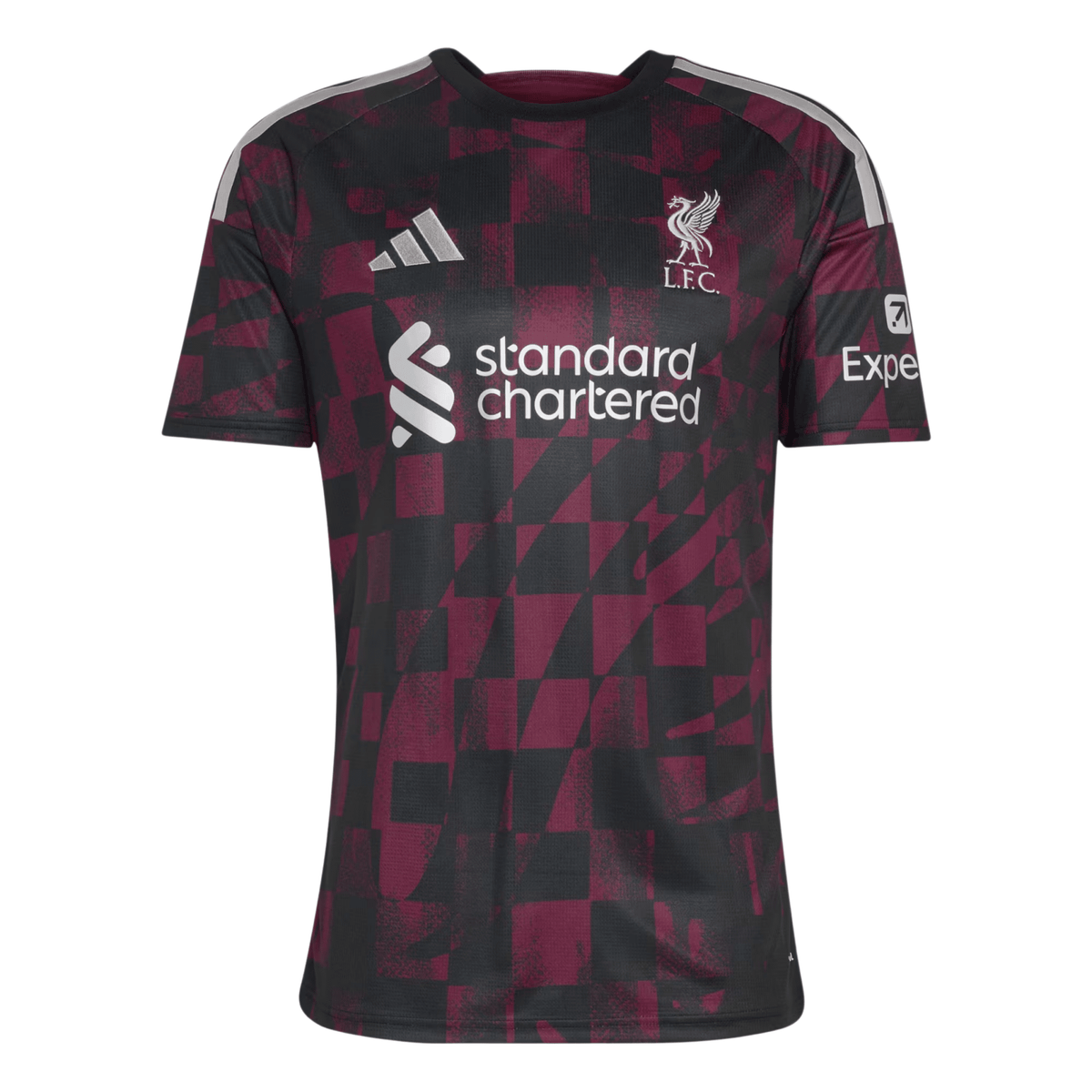 adidas Mens Liverpool Third Jersey 26/27 (Black/Red) | SoccerWearhouse