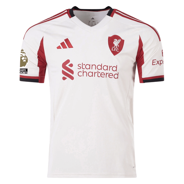 adidas Men's Liverpool Florian Wirtz Away Jersey w/ EPL Champions Patc