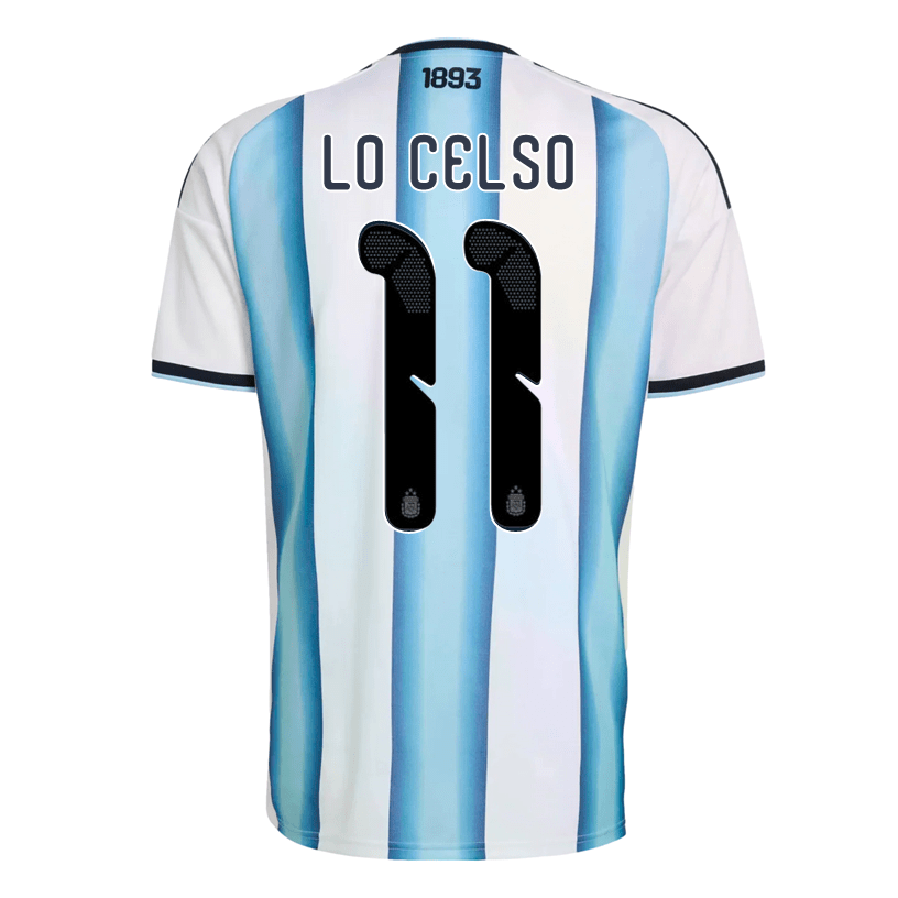 adidas Men's Lo Celso Argentina 2026 Home World Cup Jersey (White/Icey Light Blue) | SoccerWearhouse