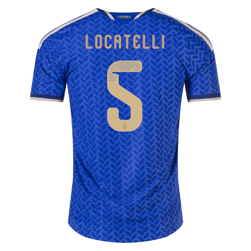 adidas Men's Locatelli Italy 2026 Authentic Home Jersey (Bold Blue) | SoccerWearhouse