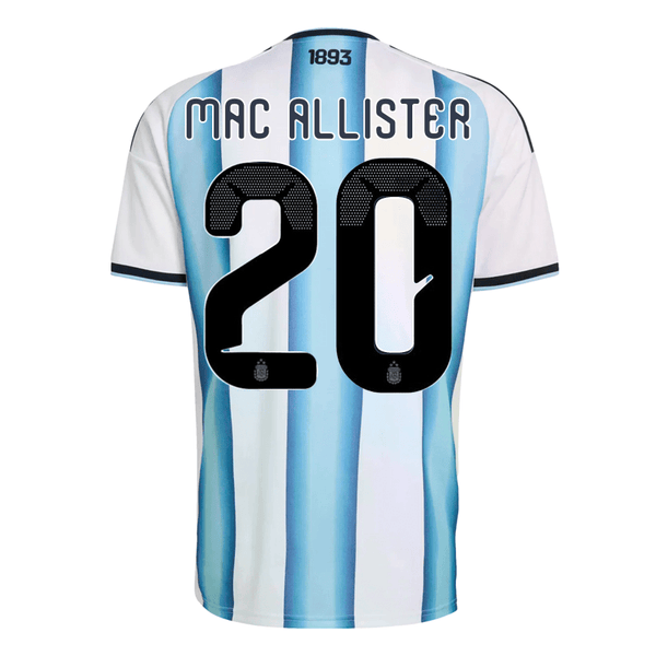 adidas Men's Mac Allister Argentina 2026 Home World Cup Jersey (White/