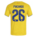 adidas Men's Machado Colombia 2026 Authentic Home Jersey (Impact Yellow)