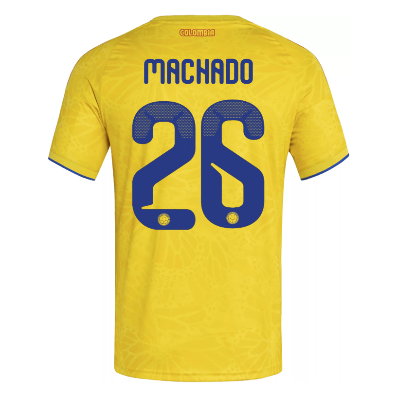 adidas Men's Machado Colombia 2026 Authentic Home Jersey (Impact Yellow) | SoccerWearhouse
