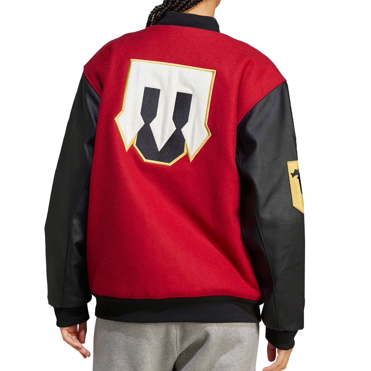 adidas Manchester United 24/25 Letterman Jacket (Red/Black)