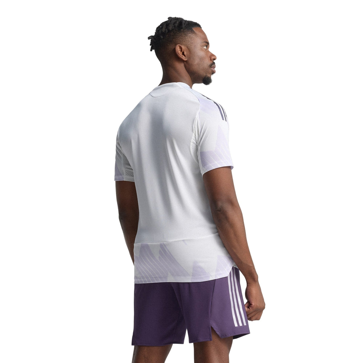 adidas Men's Manchester United 25/26 Authentic Away Jersey (White/Purple) | SoccerWearhouse