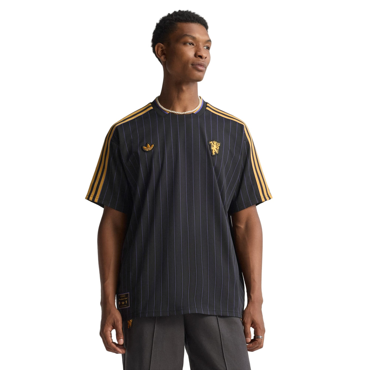 adidas Men's Manchester United 25/26 Icon Jersey (Black) | SoccerWearhouse