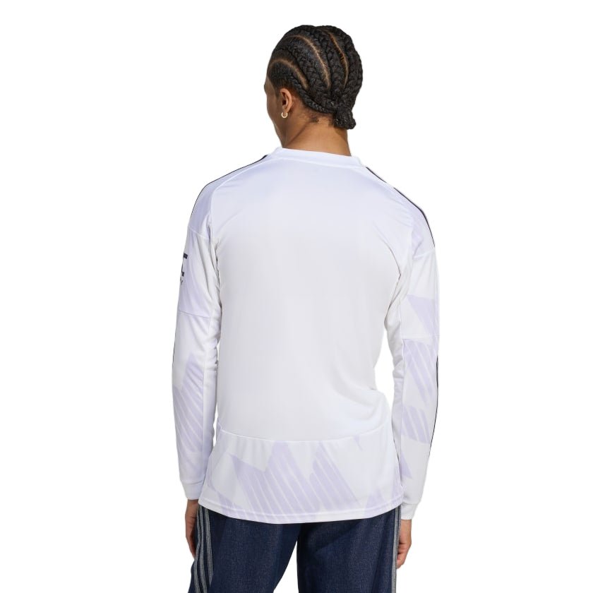 adidas Men's Manchester United 25/26 Long Sleeve Away Jersey (White) | SoccerWearhouse