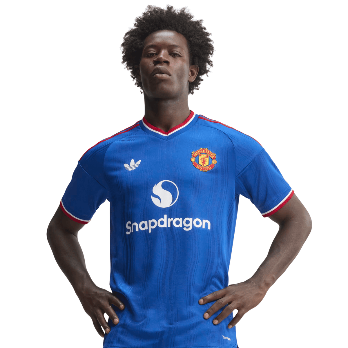 adidas Mens Manchester United Authentic Away Jersey 26/27 (Blue) | SoccerWearhouse