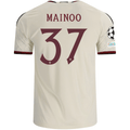 adidas Mens Manchester United Authentic Bruno Fernandes Third Jersey w/ Champions League Patches 26/27 (Ivory)