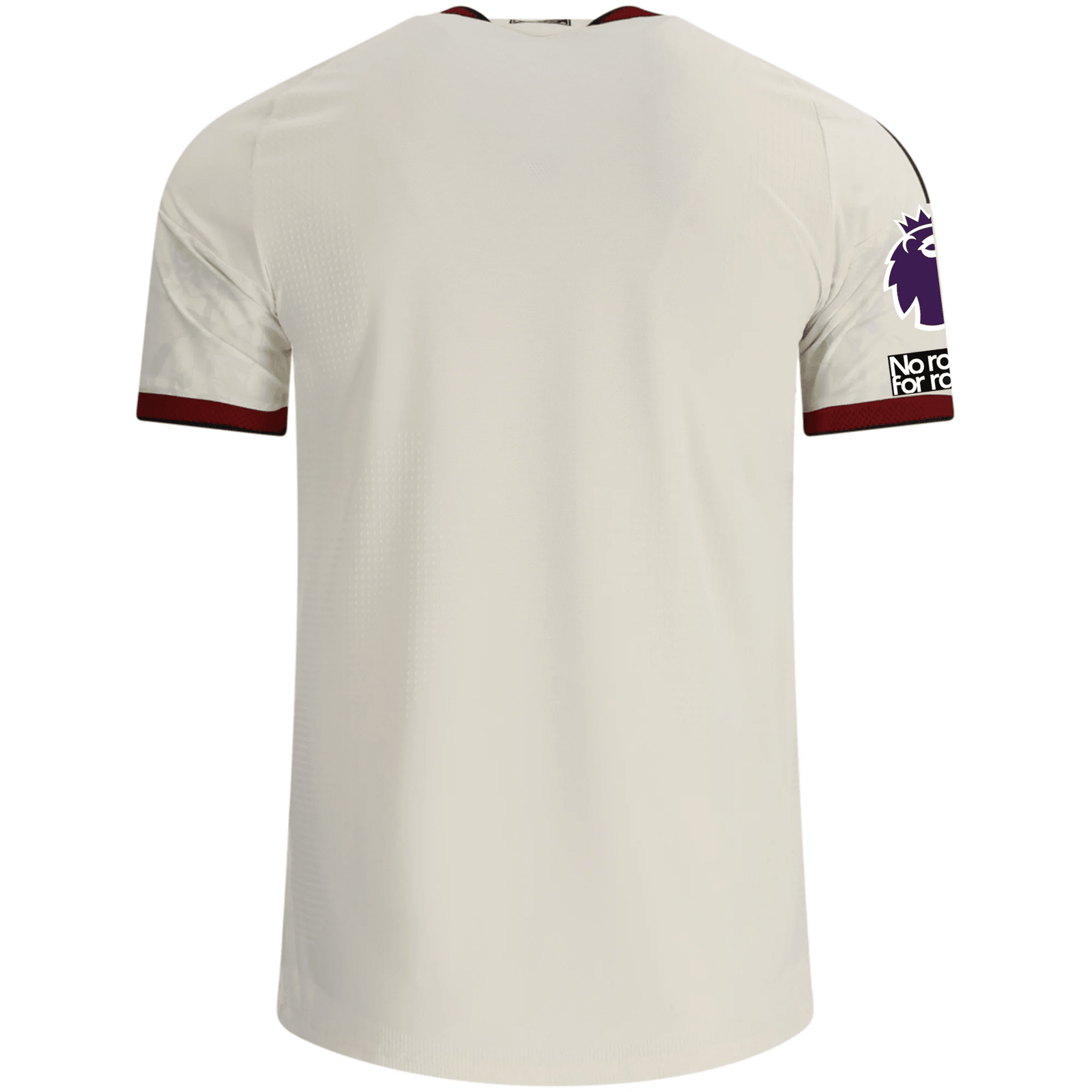 adidas Mens Manchester United Authentic Third Jersey w/ EPL + No Room For Racism Patches 26/27 (Ivory) | SoccerWearhouse