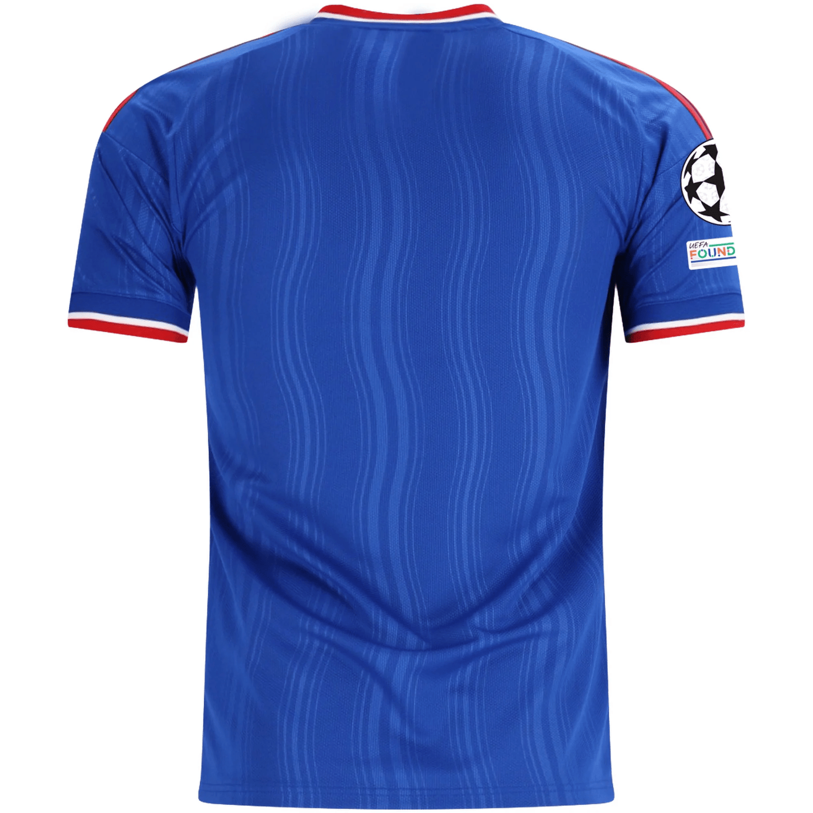 adidas Mens Manchester United Away Jersey w/ Champions League Patches 26/27 (Blue) | SoccerWearhouse
